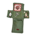 thumbnail image 3 of Santuario de bolsillo con cruz dentro de la oración hecha a mano decoración cosida decoración de recuerdo creativo adorno mini santuario cruzado Verde, 3 of 8