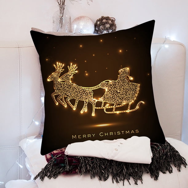 onlyliua ¡ Ofertas de Liquidación de Hoy Prime! Funda de Cojín para Decoración Navideña Del Hogar Funda de Almohada Familiar Sobreviviente Funda de Almohada Decorativa