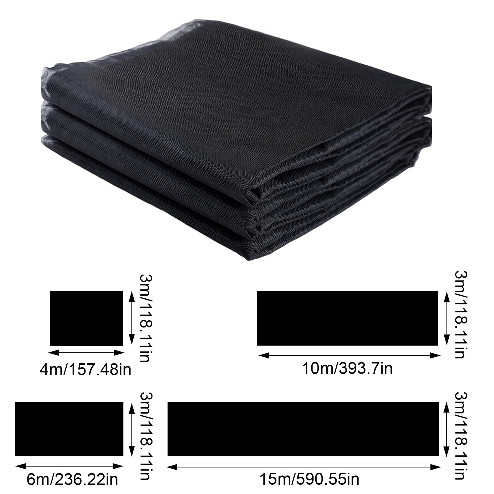 OIUR Garden Mesh Netting Breathable Bird Net Barrier Mosquito Insects Proof Netting Screen for Plants Vegetables Patios Balconies Terrace