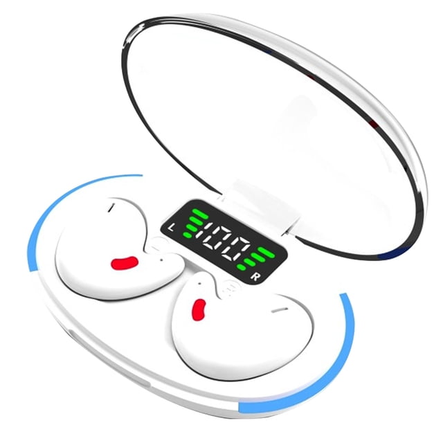 Auriculares invisibles para dormir Mini auriculares Bluetooth Auriculares verdaderamente inalámbricos Estéreo HiFi Música IPX5 Auriculares invisibles impermeables con estuche de carga