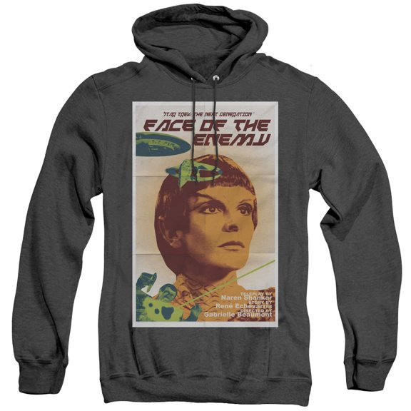 Star Trek Tng Season 6 Episode 14 Adult Heather Hoodie Sweatshirt Black