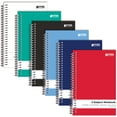 thumbnail image 2 of Better Office Products - 3 subject notebook - spiral-bound - 140 x 241 mm - 150 sheets / 300 pages - wide - assorted (pack of 6), 2 of 6