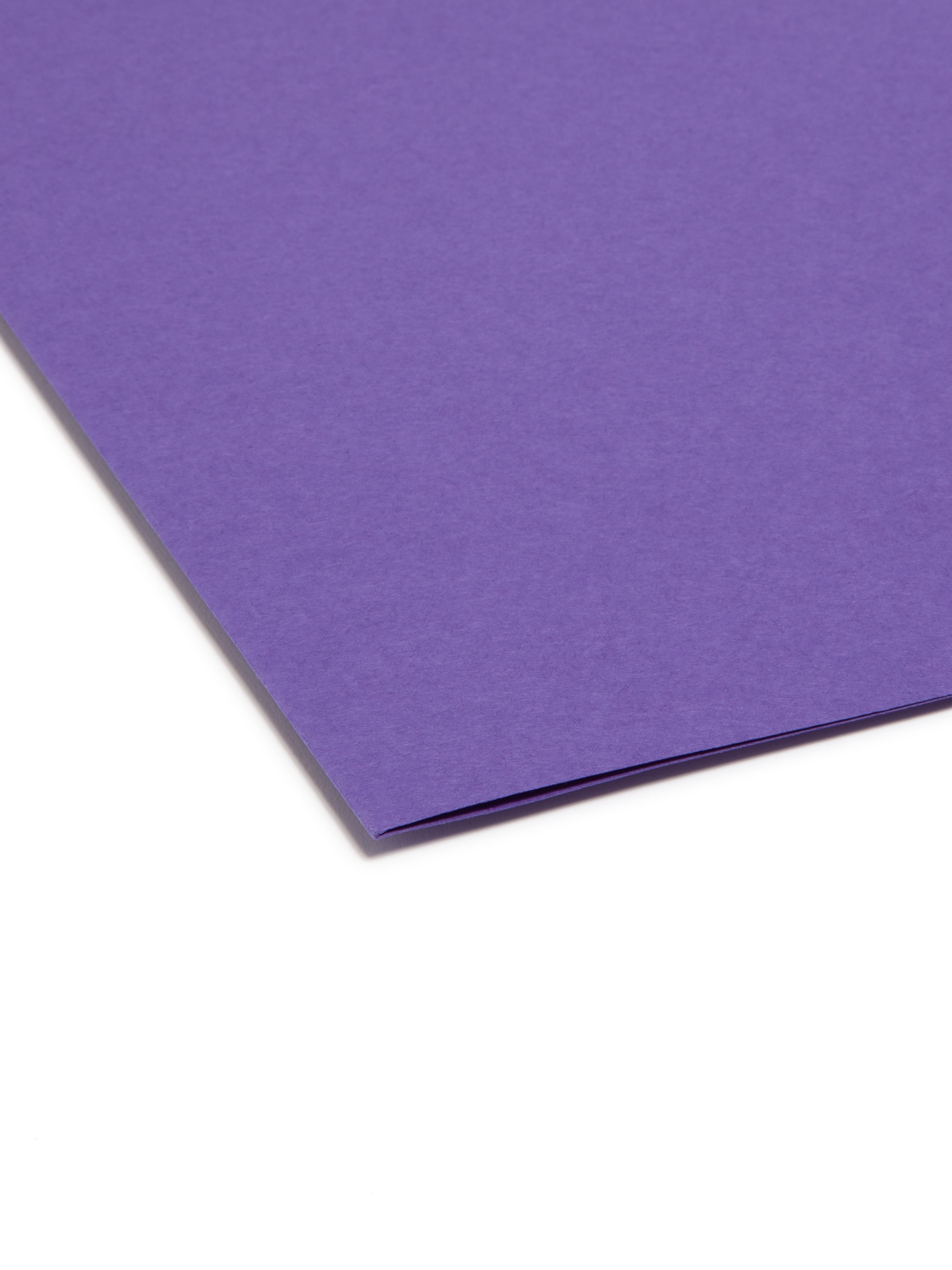 Smead File Folder, 1/3-Cut Tab, Letter Size, Purpl