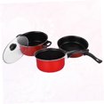 thumbnail image 3 of Minkissy 3pcs Non Stick Milk Pan Non Stick Cooking Pot Plastic Frying Pan for Home Daily Use, 3 of 8