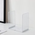 thumbnail image 2 of LCXmlly Sturdy Book Stand Simple Desktop Reading Book Holder Hollow Metal Book Clip Stand for Office Desktop Storage Student Learning 1 Pair, 2 of 8