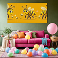thumbnail image 6 of Adorable Cartoon Bee Themed Background Banner Party Supplies for Kids Party Baby Shower Insect Themed Events Photography Props Decorations, 6 of 7