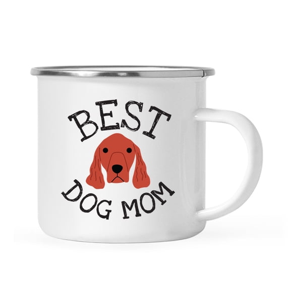 Koyal Wholesale Best Dog Mom Stainless Steel Campfire Mug Irish Setter, Dog Graphic