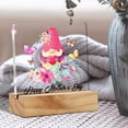 thumbnail image 4 of Mother Gift Mom Gifts for Mother's Day, Happy Mother's Day Gnome Desk Decor Floral Acrylic Desk Plaque Sign with Wood Stand Home Office Desk Sign Keepsake Present 4x4 Inch, 4 of 5