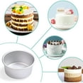 thumbnail image 4 of Yirtree 2.5 Inch Cake Pan, 5 Pcs Layer Baking Round Cake Pans Set Stainless Steel, For Baking Steaming Serving, Mirror Finish & Dishwasher Safe, 4 of 8