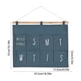 thumbnail image 3 of Wall Hanging Organizer Multi-Pocket Wall Mount Storage Bag Foldable Hanging Pocket Organizer For Bathroom Bedroom Dorm Kitchen Door, 3 of 6