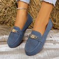 thumbnail image 5 of Harcomeey Women's Slip On Loafer Flats,Lightweight Slip on Walking Shoes for Work Office Daily Wear Navy 6.5, 5 of 6
