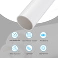 thumbnail image 3 of 45.2mm ID 50mm OD 500mm White PVC Pipe Rigid Water Pipe Drain Pipe, 3 of 6