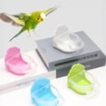 thumbnail image 5 of Semicircular Bird Cage Feeder for Parakeets & Lovebirds, No-Mess Hanging Food Bowl for Small Pet Birds, Durable Plastic Bird Feeding Cup, Easy Install Budgie Cage Accessories, 5 of 5