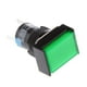 thumbnail image 4 of Interruptor de circuito eléctrico con botón pulsador autorreinicio rectangular de 16 mm, 250 V, 3 A Verde, 4 of 9