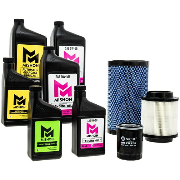 Mishon Full Service Oil Change Kit for Polaris Ranger XP 1000 Crew UTV 2018-2020 MK1012892