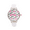 Black and Pink Glitter, variant on Women's Silver Dial with Multicolor Glitter and Gold Case with Multicolor Strap Watch