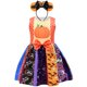 thumbnail image 1 of Vestido de princesa de las niñas de Disney Mickey Halloween calabaza sin mangas sirena Ariel disfraz Vestido para niños fiesta de cumpleaños vestido de graduación 3T (Tag110) Gao Jinjia LED, 1 of 2