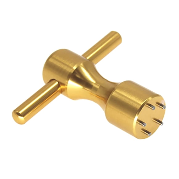 Yuarrent Llave de tornillo de putter de golf, kit de agujeros de 5 pines de acero, herramientas de peso portátiles Golf Oro Yuarrent OD020956-02