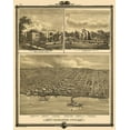 thumbnail image 2 of Andreas 15x18 White Modern Wood Framed Museum Art Print Titled - Muscatine Iowa - Andreas 1875, 2 of 4