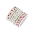 thumbnail image 1 of 5 Rolls Christmas Ribbons DIY Gift Wrapping 27 Yard Holiday Gift Box Decor, 1 of 7