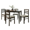 thumbnail image 2 of Castle Place Classic 5-Piece Wood Dining Table Set, HK Wenge, 2 of 9