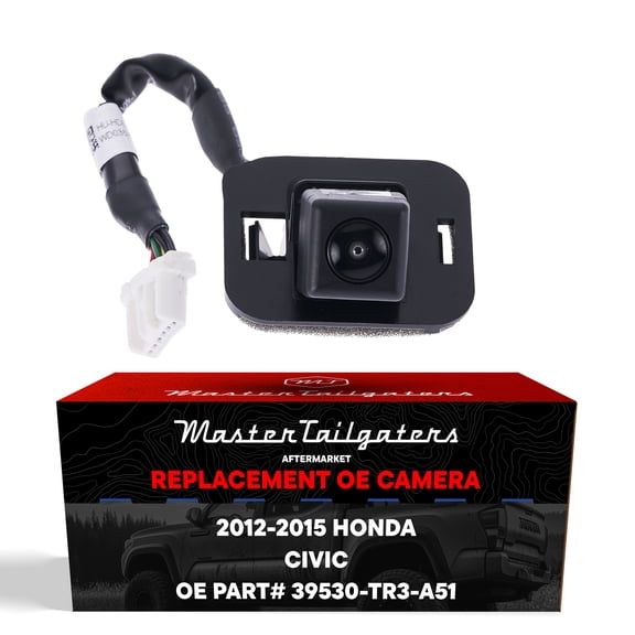 Master Tailgaters Replacement for Honda Civic Sedan   Hybrid w/o Wide Angle (2012-2015) Backup Camera OE Part # 39530-TR3-A51