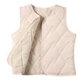 thumbnail image 1 of Hauts pour Filles Enfants Sans Manches en Velours Chaud Col Rond, 1 of 3