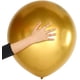 thumbnail image 1 of 10 unidades de globos metálicos de 18 pulgadas globos de látex brillante para decoración de fiesta de boda de cumpleaños (oro) Feliz Sencillez, 1 of 5