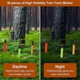 thumbnail image 3 of 36pcs Reflective Trail Markers, High Visibility Trail Markers with Open Buckle Reflective Trail Mark, 3 of 5