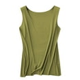thumbnail image 4 of Breathable Seamless Ribbed Tank Top for Women Sleeveless Stretch Camisole Soft Comfortable Summer Layering Essential, 4 of 7