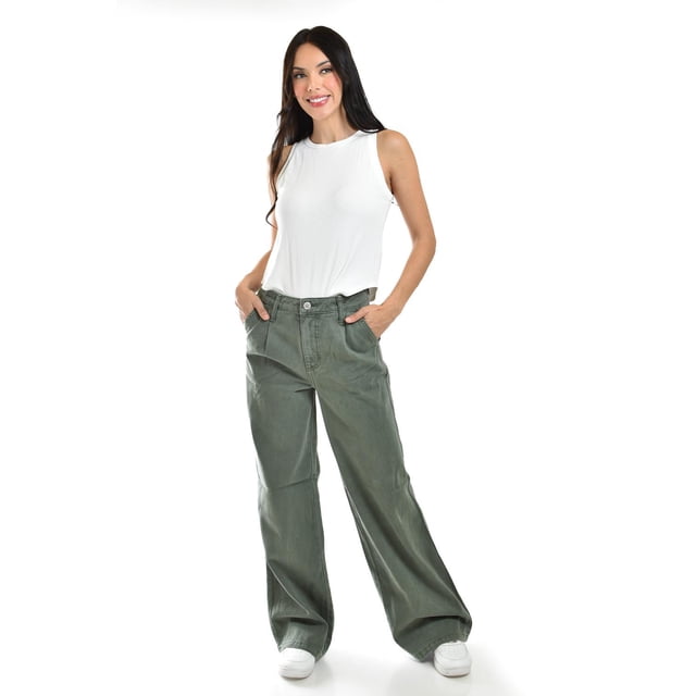 Jeans vintage loose /Juvenil, 6714 (Verde) verde 9
