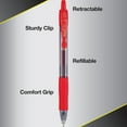 thumbnail image 3 of Pilot G2 Premium Retractable Gel Ink Pens, Bold Point (1.0 mm), Assorted Ink, 10 Count, 3 of 9
