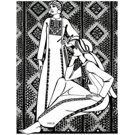 Folkwear Gaza Dress #101 Frock Embroidered Gown Mediterranean Tunic Dress Sewing Pattern (Pattern Only) folkwear101