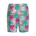 thumbnail image 2 of Haiem Tropical Leaves Men's Pajama Short with Soft Woven Cotton Elastic Waistband Sleep Short-4X-Large, 2 of 9