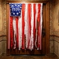 thumbnail image 6 of 4 x 2.3 ft Memorial Day American Flag Banner, 4th of July Decorations, Vintage Independence Day Rag Flag Accessories for 250th Anniversary Decor Home Outdoor Porch Yard Party Supplies, 6 of 7
