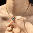 thumbnail image 4 of Collar Con Colgante De Mal De Ojo Y Elegante Cadena Torcida Xtellar doardo, 4 of 4