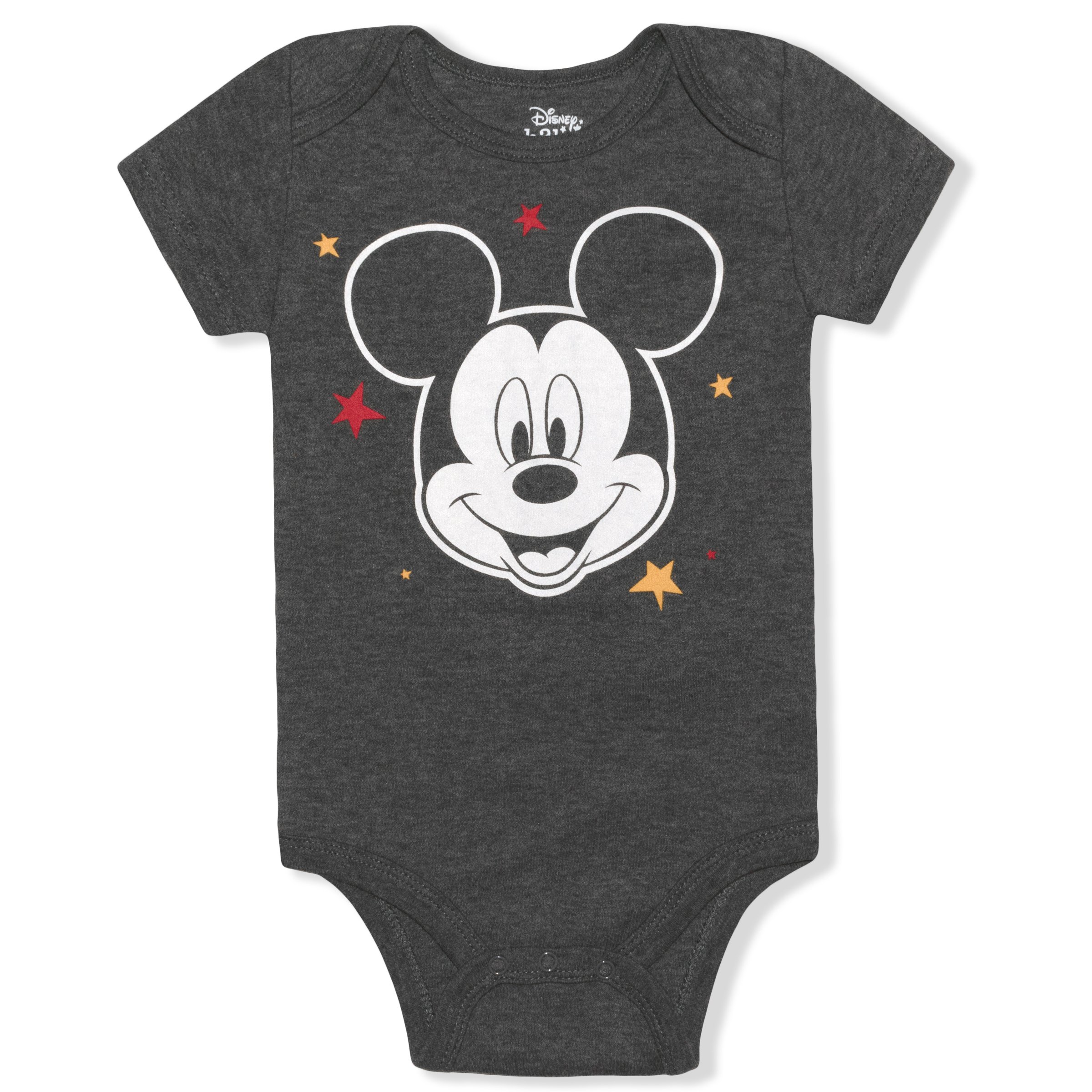 Disney Boy's 5-Pack Mickey Mouse Short Sleeve Bodysuit Onesies