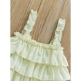 thumbnail image 5 of Caoirhny Toddler Girls 2Pcs Summer Outfits, Sleeveless Ruffle Tank Tops + Ripped Denim Shorts Set, 5 of 9