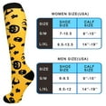 thumbnail image 4 of 4Pairs Halloween Compression Socks for Women & Men Circulation 15-20 mmHg - Better Blood Flow, Swelling , Best Support for Medical, Running, Nursing, 4 of 7