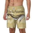 thumbnail image 2 of Gaeub We Live for Adventure Mens Swim Trunks Stretch Beach Shorts Quick Dry for Men Swim Shorts Swimwear with Pockets- Small, 2 of 9