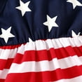 thumbnail image 5 of Younger Tree Toddler Baby Girls 4th of July Clothes Outfit Stars Stripes Sleeveless Dress Independent's Day Suits for 18-24 Months, 5 of 7