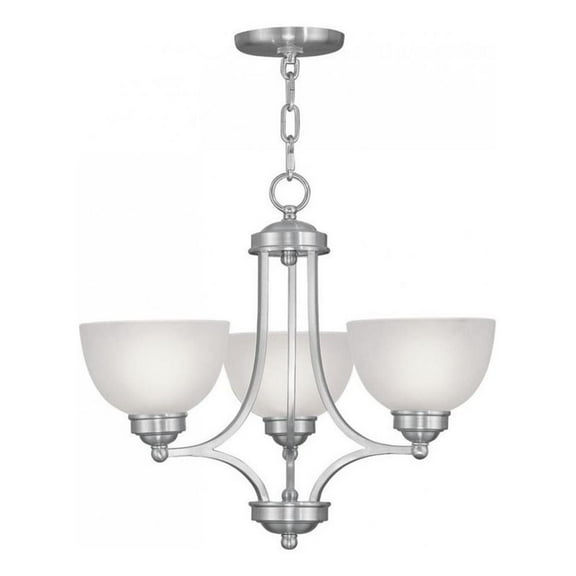 Beaumont Lane 3 Light Chandelier in Brushed Nickel