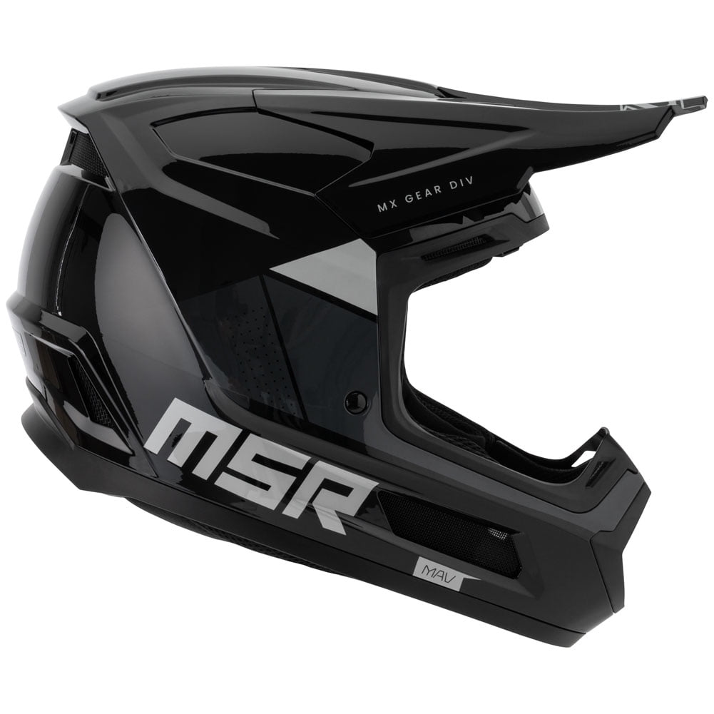 MSR™ Mav Sensor Dirt Bike Motocross Helmet w/ MIPS Medium Black/Grey