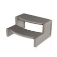 thumbnail image 6 of Kojem Spa Step Hot Tub 2-Step Universal Outdoor Indoor Step Stool Pool Ladder Slip Resistant Striped Carbon Gray Plastic, 6 of 11