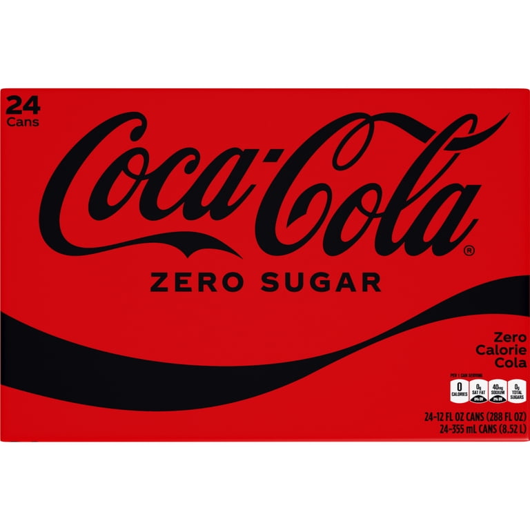 Coca-Cola Zero Sugar Cola, 12 fl oz Cans, 24 Pack photo 1