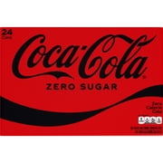 Coca-Cola Zero Sugar Soda Pop Cans, 12 fl oz, 24 Pack