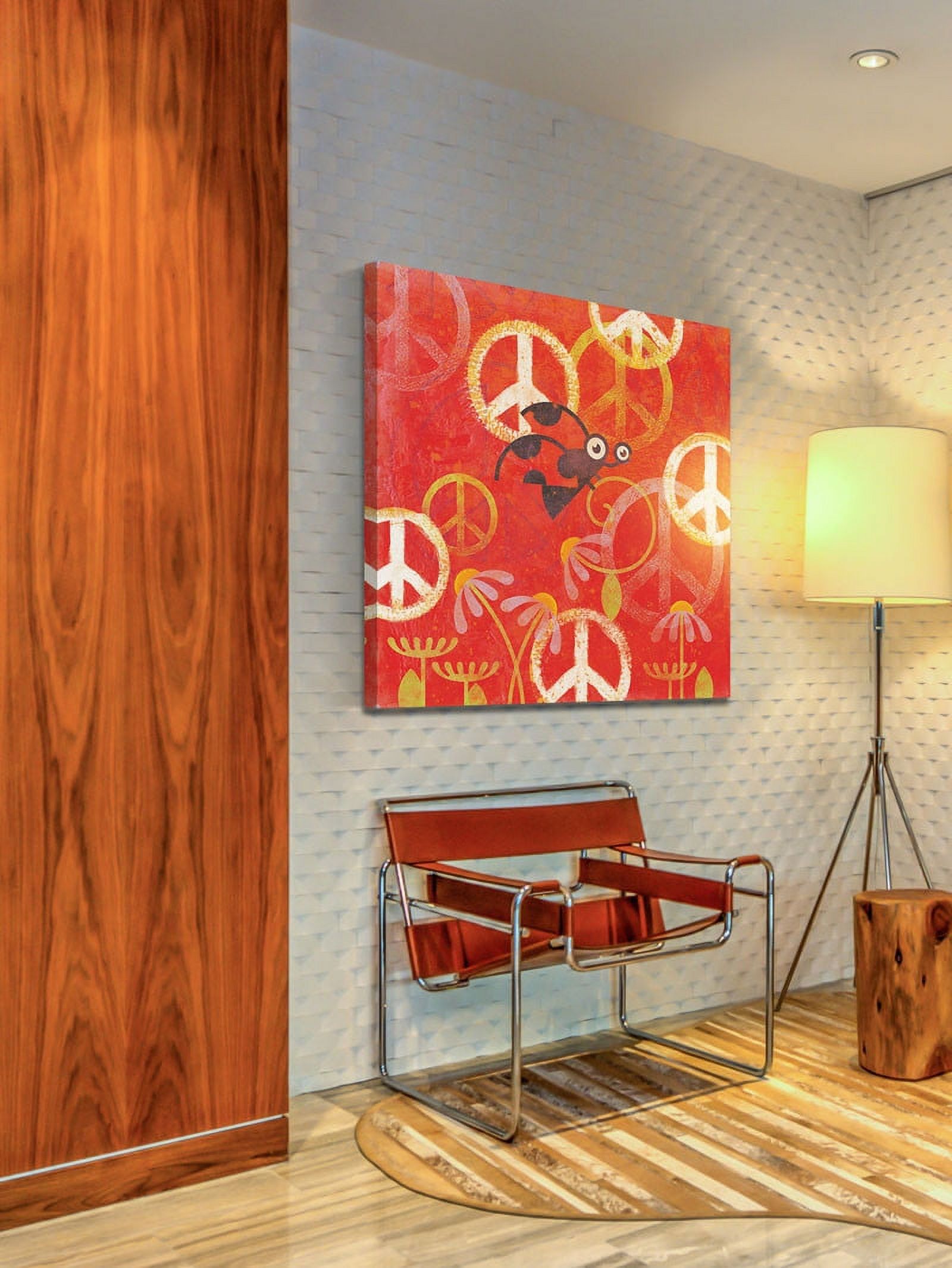 Marmont Hill "Peace Sign Ladybugs II" Painting Print on Canvas