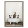 thumbnail image 2 of Kate and Laurel Blake Three Little Bears in Vintage Bathtub Framed Printed Glass Wall Art by Amy Peterson Art Studio, 18x24 Gold, Adorable Animal Art for Wall, 2 of 7
