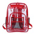 thumbnail image 3 of UJNDER Lightweight Transparent Kids Backpack with Clear Design Easy Item Visibility Daypack for School and Daily Use Kids School Backpack,01_Red,Mid, 3 of 4