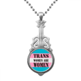 thumbnail image 1 of Trans Woman Support LGBT Transgender Pendant Jewelry Music Guitar Torque Hangtag, 1 of 3